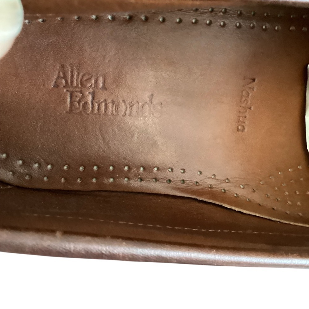 Allen Edmonds Nassau Two-Tone Brown Tasseled Leather Loafers Men’s Size 11.5 - Picture 13 of 16
